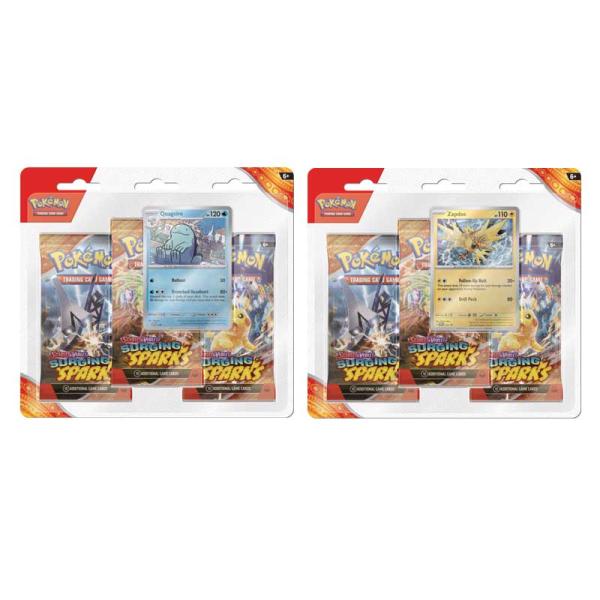 Pokémon TCG: Scarlet & Violet—Surging Sparks 3-Booster Blister (Pre Order)