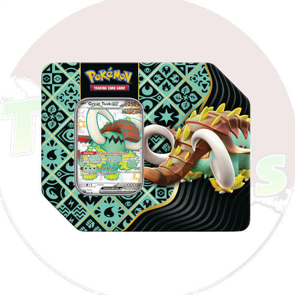 Pokemon TCG: Scarlet & Violet - Paldean Fates - Great Tusk Ex Tin